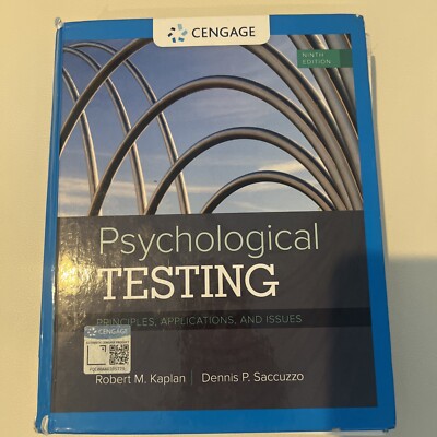 Psychological Testing: Principles, Applications, and Issues - Paperback - GOOD