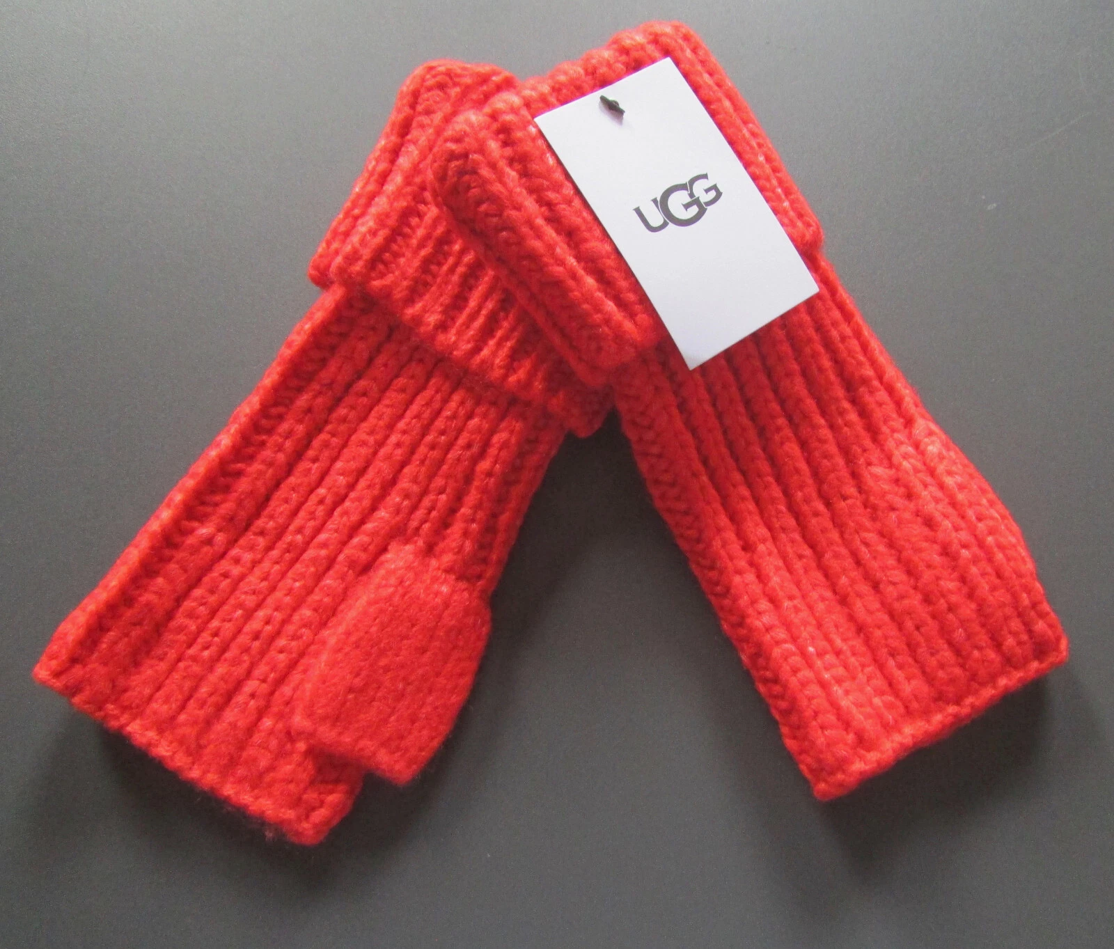UGG Gloves Fingerless Chunky Cuff Knit Ignite OS New