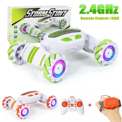 4WD 2.4GHz Gesture Sensing Twist RC Stunt Car Remote Control Off-Road Toy Gifts - Picture 2 of 19