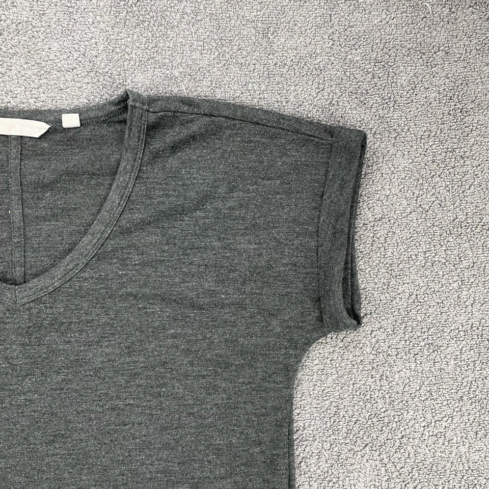 Camisa Harmony Balance Mujer Pequeña Gris Manga Corta Cómoda Atlética Elastizada Foto 4 de 4