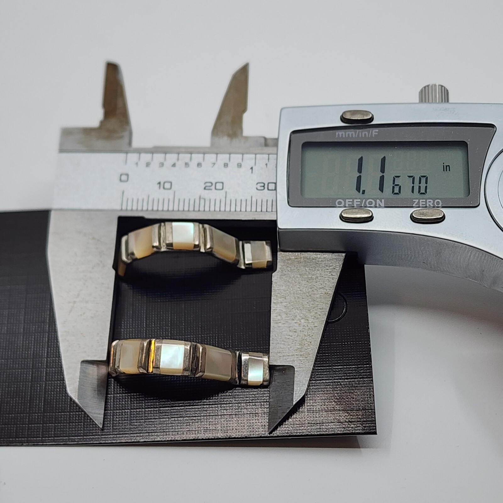 Native American Sterling Silver Shell MOP Dangle … - image 5