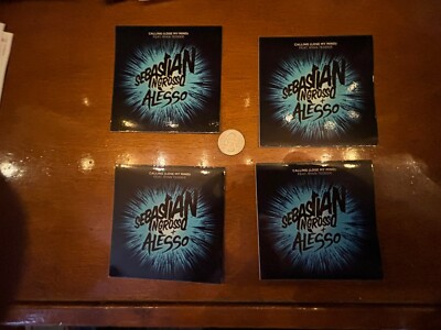 Sebastian Ingrosso + Alesso Sticker ( Lot of 4) Free flag sticker