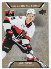20/21 UPPER DECK AHL ALL-ROOKIE BASE SP GOLD PARALLEL #202 Josh Norris #23/25
