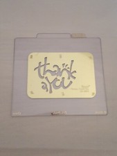 Sizzix Simple Impressions THANK YOU embossing folder 38-9671