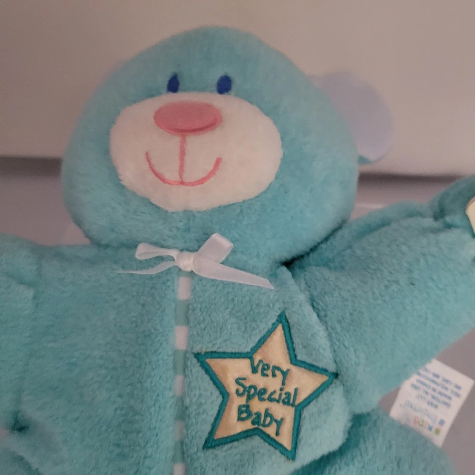 New Kids Preferred Plush Terry Cloth Blue Star Very Special Baby Lovey - Image 4 of 4