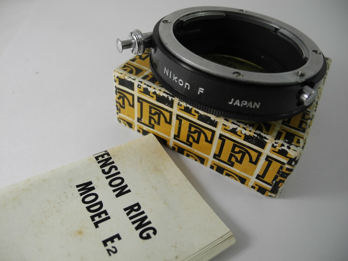 Bague d'extension Nikon F modèle E2 avec boîte et instructions