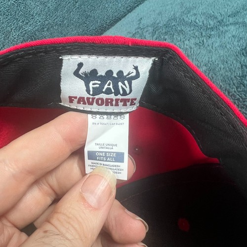 Fan Favorite Los Angeles Angels Red Baseball MLB Fit Adjustable Hat - Picture 6 of 7