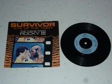 SURVIVOR EYE OF THE TIGER (ROCKY) 7" INCH SINGLE VINYL RECORD 45 P/S EXCELLENT+