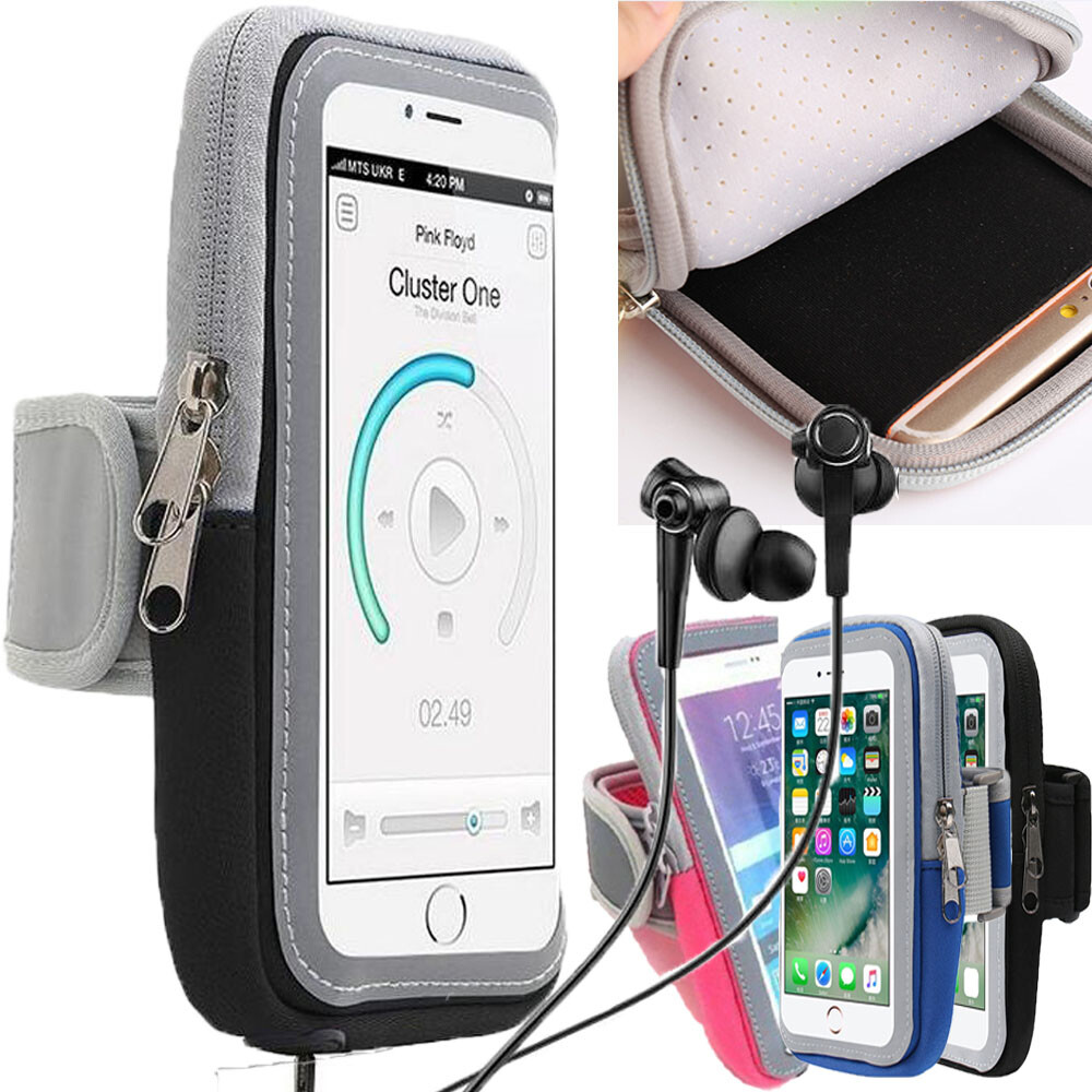 Armband Case Sports Gym Running Jogging Arm Band Universal Phone Holder Key  Bag - Main Image
