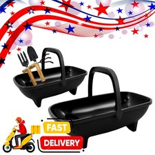 Multipurpose Black Plastic Garden Trugs For Transporting Garden Tools & Planting