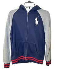 Polo by Ralph Lauren Boy  s Blue Zip Up Jacket Size Large 14/16 