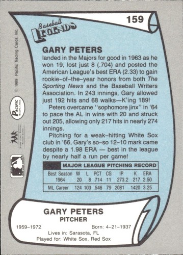 1988 and 1989 Pacific Baseball Legends MLB Set Break #1-#220 — You Choose! - Picture 317 of 441