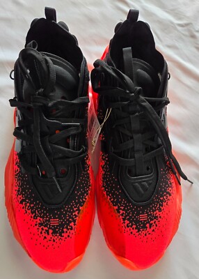 adidas Trae Young 3 Black Core Solar Red Basketball Shoes IF5605