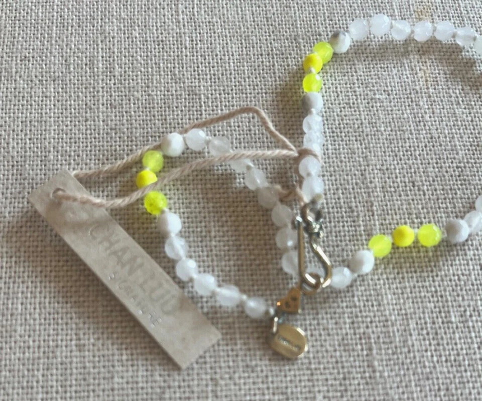 Chan Luu - Quartz and Dolomite Coin and Shell Pendant Necklace, New in Packaging - Image 3 of 4