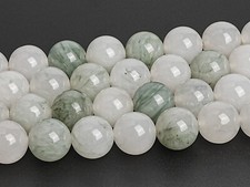 Genuine Natural Green Ice Mountain Jade Beads Round 4/6/8/10/12MM Loose Beads