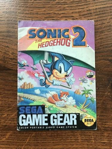 Sonic the Hedgehog 2 II Sega Game Gear Instruction Manual Only - Picture 6 of 10