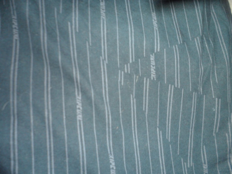 Mens size 16 Rip Curl Navy Blue Pinstripe Cotton Shirt Top Short Sleeve