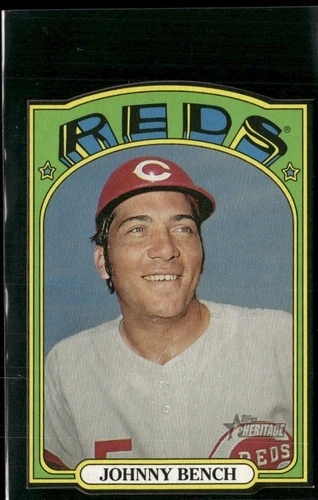 2021 Topps Heritage #72DC-8 Johnny Bench 1972 Die-Cuts B