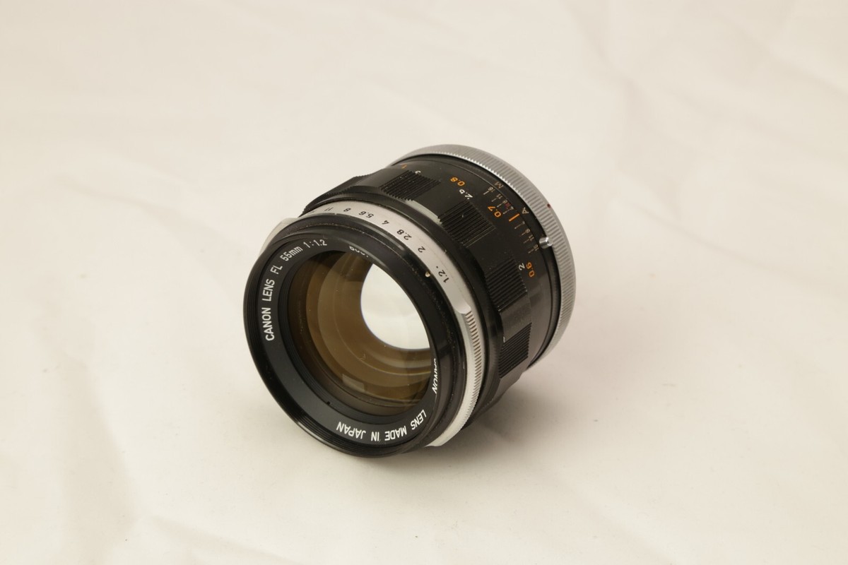 Canon Lens FL 55mm f/1.2 -16 Near Mint #86071 with 58mm Toshiba UV