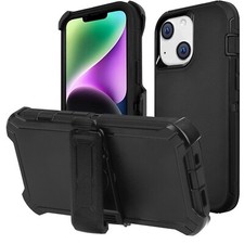 For Apple iPhone 12 14 Pro Max Plus Belt Clip Stand Holster Heavy Duty Hard Case