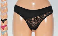 Damen String Höschen Slip durchsichtig sexy Dessous Unterwäsche Größe M/L/XL