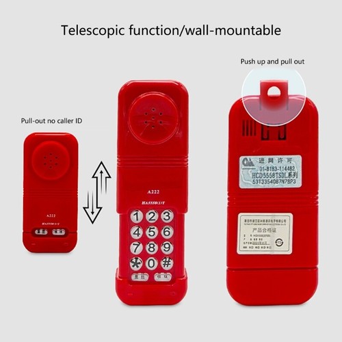 Landline Phone Corded Telephone Practical Plug in and Use Telephone Landline - Zdjęcie 7 z 8
