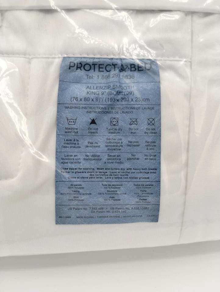 Colchón de 6 lados tamaño KING AllerZip impermeable a prueba de insectos y alergias Foto 3 de 4