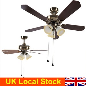 42 Inch Modern Ceiling Fan With An Led Light And Push Switch With