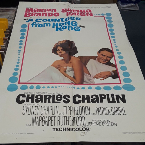 "Countess From Hong Kong" vintage 1-Sheet Poster Marlon Brando, Sophia Loren