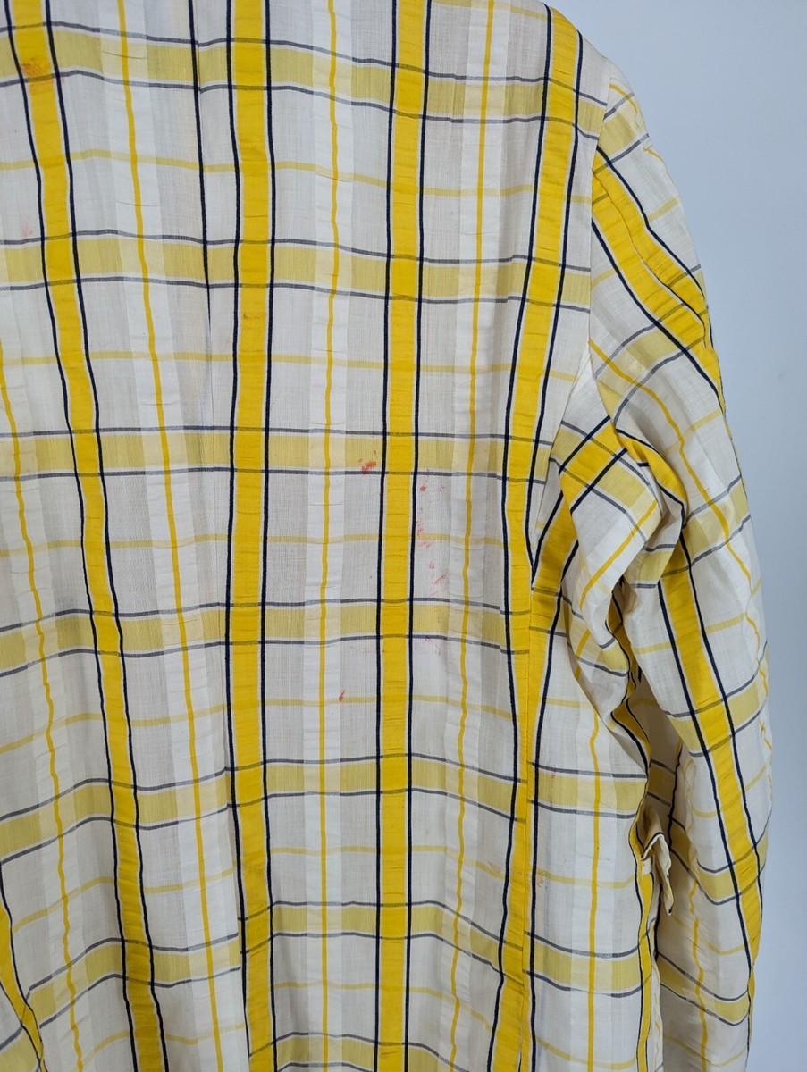 Vintage 60s Yellow Plaid Gameshow Blazer Jacket Made In