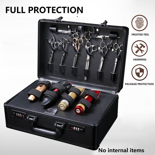Large Barber Tool Storage Portable Travel Carry Case/Hairdresser's Bag Box USA