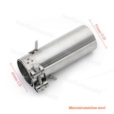 Tubo de conexión silenciador de escape de 50,8 mm para Yamaha YZF-R6 R6 2006-2025