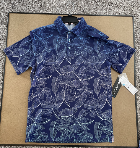 Men's Golf Polo Blue Size Medium