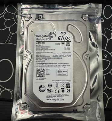 Seagate Consumer Desktop 4TB HDD ST4000DM000 (TESTED W/ CRYSTALDISKINFO)