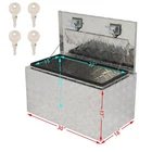 30"x 18"x 17"  Aluminum Underbody Trunk Bed Trailer Tool Box Storage w/ Lock