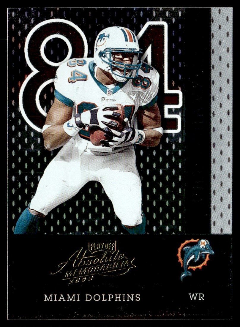 2002 Playoff Absolute Memorabilia Chris Chambers Miami Dolphins #21