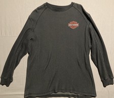 Harley-Davidson Thermal Long Sleeve Shirt Size XL Waffle Knit Salem Oregon 90 s