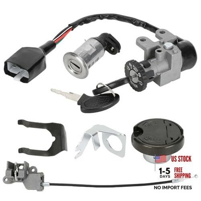  GY6 50cc Ignition Switch Key Lock Gas Tank Cap Set Replacement for TaoTao 