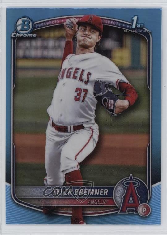 2025 Bowman Draft Chrome Sky Blue Refractor Tyler Bremner #BDC-37 0w47