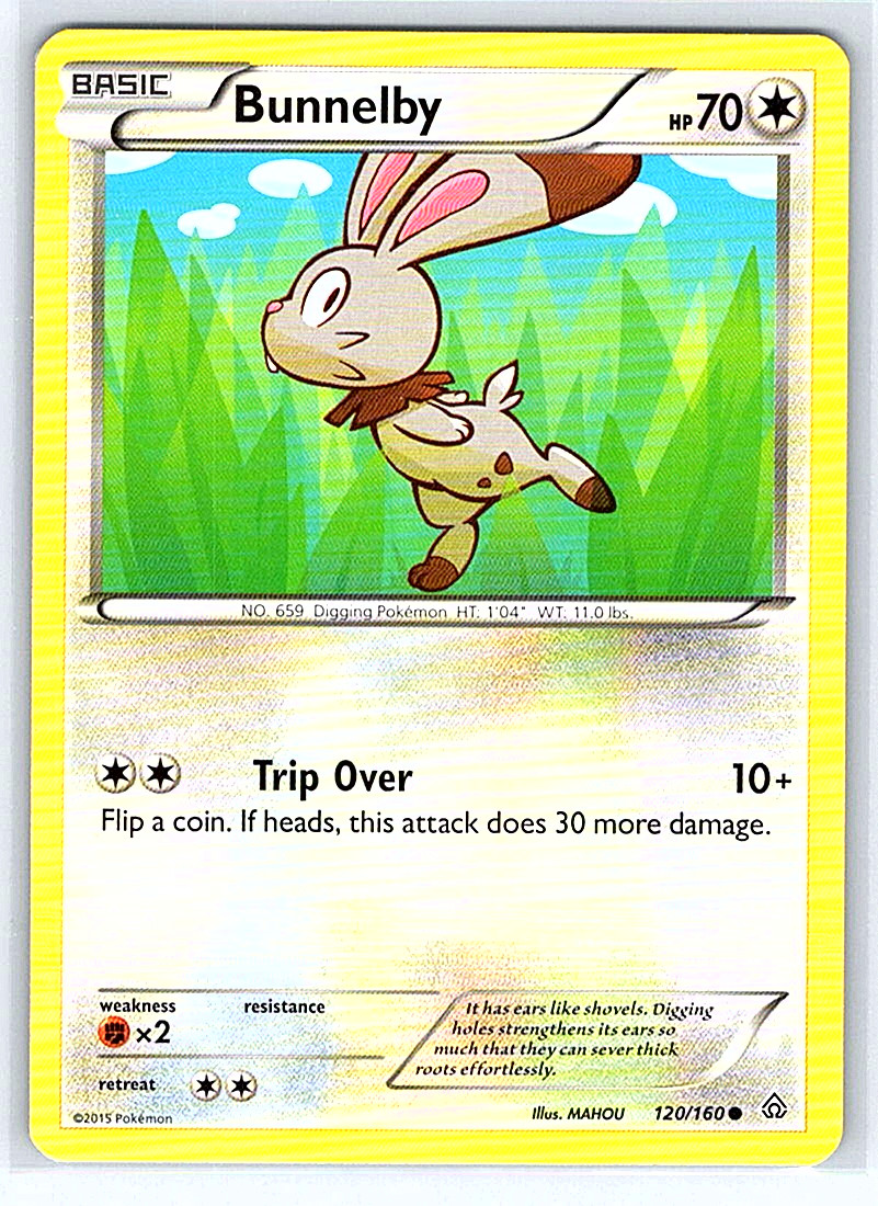 Bunnelby 120/160 Primal Clash MP Pokemon Card