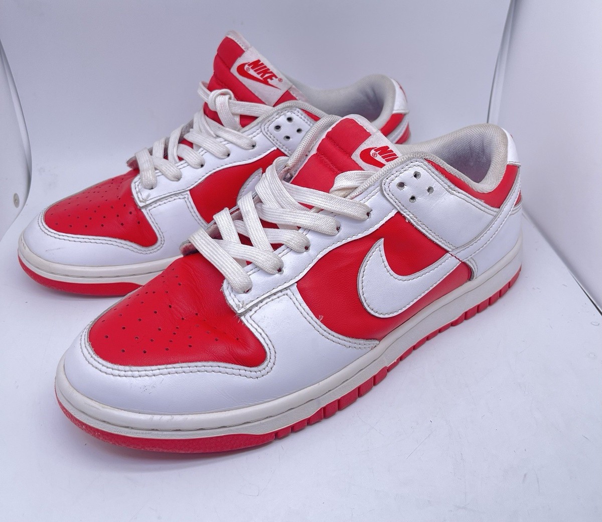 Nike Dunk Low Championship Red Sneaker Shoes DD1391-600 Men's Size 8.5 | eBay