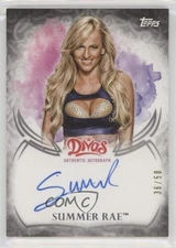 2015 Topps WWE Undisputed Auto Black /50 Summer Rae #UA-SRA Auto