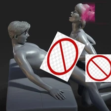 3D printed Resin Model Kit Boy And Girl Action Anime Figure Unpainted couple