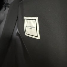 Wooyoungmi Turn-Up Blazer, Black, Elegant Fit, Men's Fashion