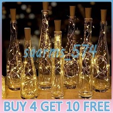 BUY 4 GET 14 — Bottle String Lights Battery Cork Shaped Wedding Party 20 Led 2M