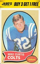 1970 Topps #201 Mike Curtis Vintage Football Card