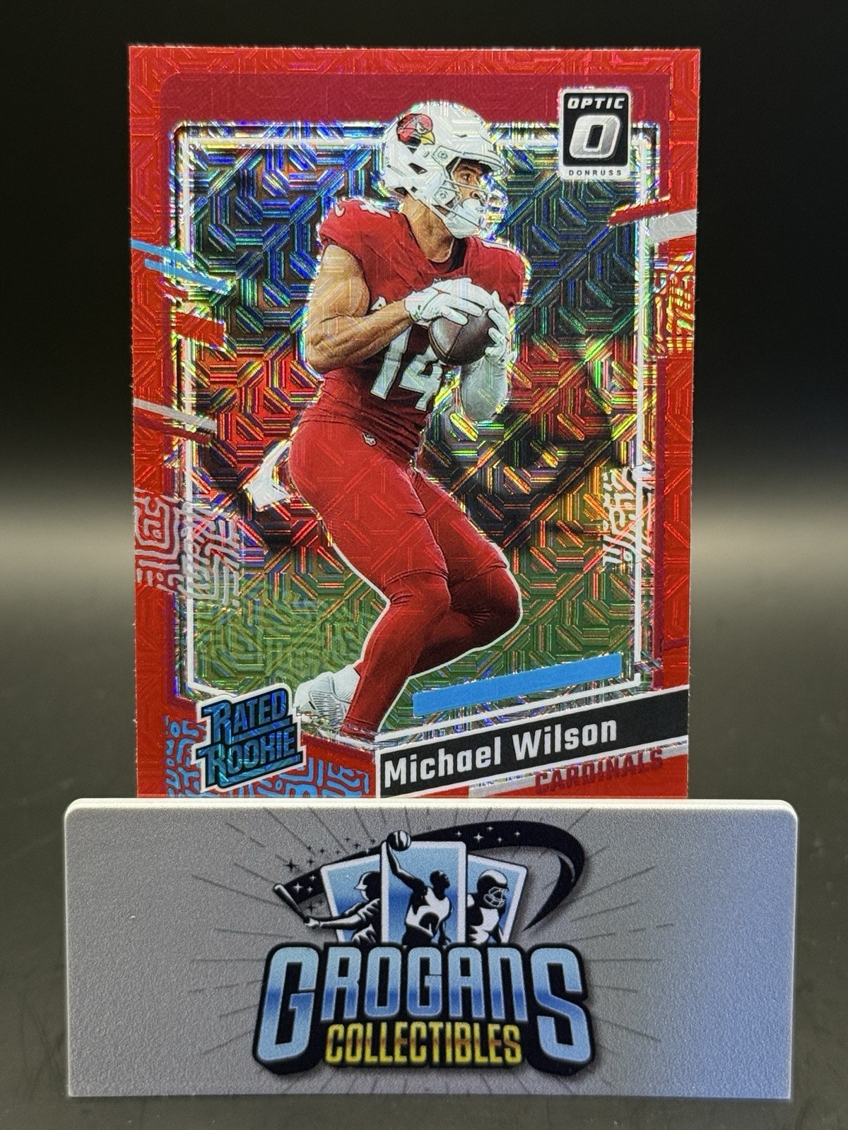 2023 Donruss Optic Michael Wilson Red Mojo Prizm RC Rated Rookie #204