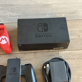 Nintendo Switch 32GB Gray Console HAC-001 w/ Joycons Dock Cables Controllers