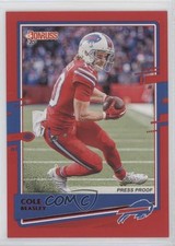 2020 Panini Donruss Press Proof Red Cole Beasley #43 ng3