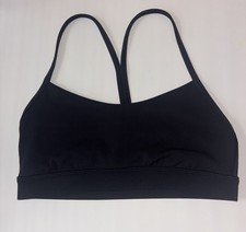 Lululemon Flow Y Bra Nulu Light Support A-C Cups Size 6 Black